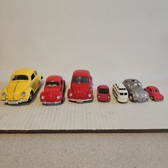 Lot Of 7 Misc. Sunnyside 1955 VW Volkswagen Beetle SS 7707 1/24 And More. Look