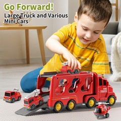 Truck Toys for 3 4 5 6 Years Old Boys, Car Toys for Boys Ages 3-5, Fire Toys …