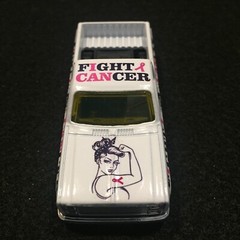 Clear 1:64 Waterslide Decal Leukemia and Kidney Awareness Orange Ribbons
