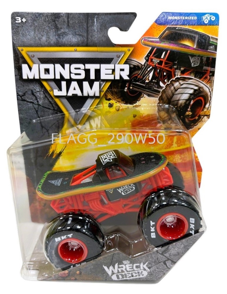 TECH DECK WRECK DECK Monster Jam Truck Series 45 Monsterized **READ INSIDE**