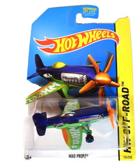 NIP 2014 Hot Wheels HW Off-Road Mad Propz Stunt Airplane 1:64 Scale Diecast