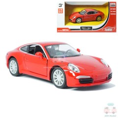 1:36 Porsche 911 Carrera S Model Car Diecast Toy Vehicle Kid Collection Gift Red