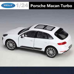 WELLY 1:24 Porsche Macan Turbo SUV Alloy Car Model Diecast Toy Vehicles Car