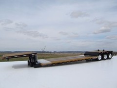 DCP 1/64 SCALE BLACK FONTAINE RENEGADE DETACHABLE LOWBOY W FLIP AXLE