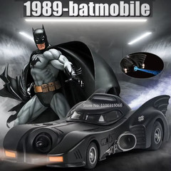 1/24 1989 Batmobile Alloy Car Model Simulation Metal Diecast Toys Vehicle