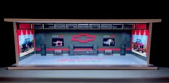 CUSTOM 454 SS Interior Garage Theme 1:64 Model Garage Diorama with LED Lighting!