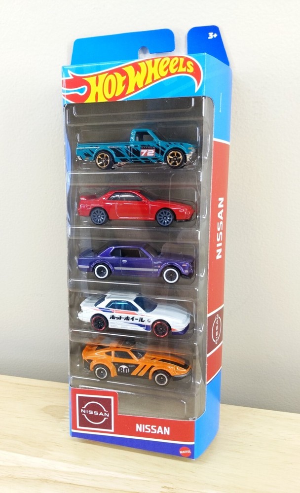HOT WHEELS NISSAN – 5 PACK – HLY73 01806 – DATSUN 620 FAIRLADY Z SILVIA SKYLINE