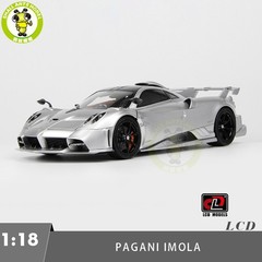 1/18 LCD Pagani Imola Silver Diecast Model Car Gifts For Father Friends
