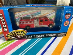 Road Champs Die Cast 1998 Fire Department Pumper Truck Ships Free!