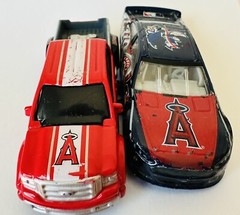 2000s Maisto FORD MIGHTY F-350 Pick-up Truck Red Anaheim Angels Baseball NASCAR