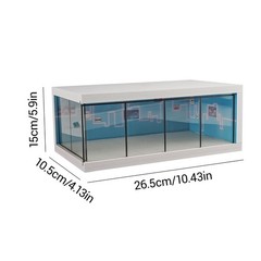 1/64 Die-Cast Car Display Case with LED Lights For Collectible Toy Car Models