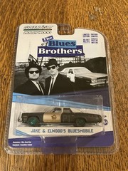 Greenlight 1974 Dodge Monaco Bluesmobile 1/64 Diecast Green Machine Chase