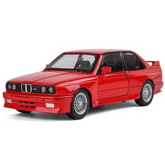 1:24 BMW M3 E30 1988 Mpower Alloy Diecast Sound & Light Car Model Toy Gift NEW