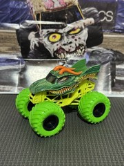 Monster Jam Dragon Loose Truck HTF 1/64 Diecast Black Wheels Green Neon Tires