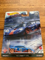 Hot Wheels Premium British Horse Power Gulf McLaren F1 GTR #1/5 Real Riders