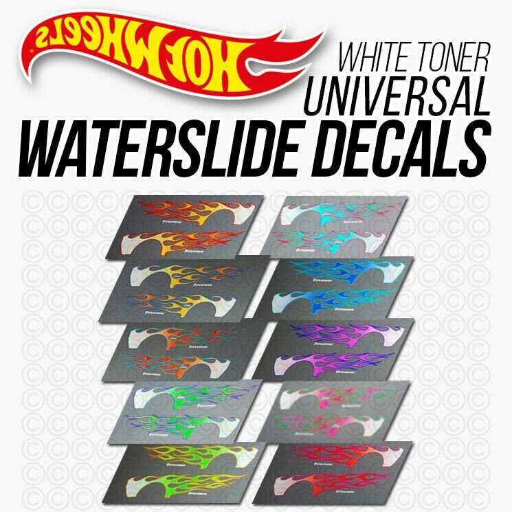 1/64 Scale FLAMES WaterSlide Decal Custom Hot Wheelz