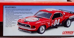 Rare NEW Collectible Lennox 1969 die cast Ford Mustang Boss 302 Racer