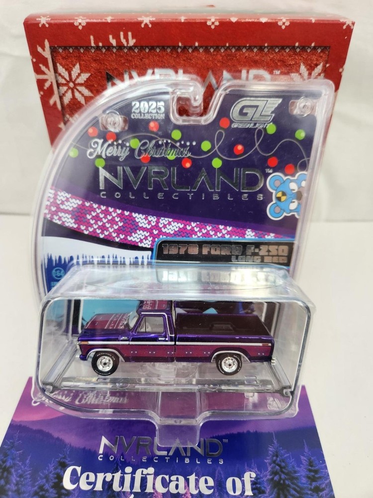 NVRLand Merry Christmas Collectible 1978 Ford F-250 Long Bed VHTF 1:64