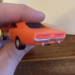 General Lee 4” 69 Dodge Charger Dukes Of Hazzard Rubber Car 1/64 Brand New