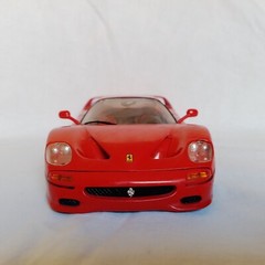 RARE VINTAGE FERRARI F50 BURAGO CLASSIC 1995 DIECAST RED 1/18 SCALE MODEL CAR.