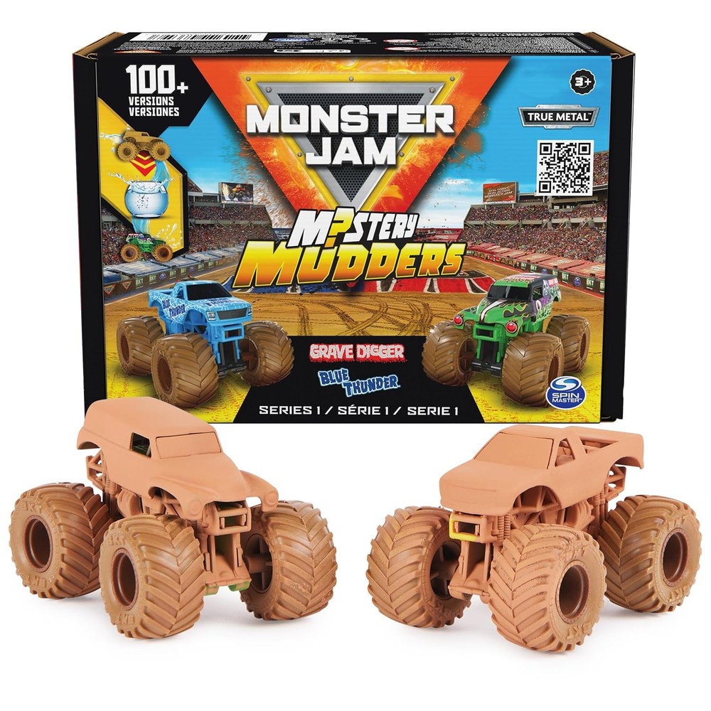 64 Die Cast Official Monster Jam Mystery Mudders 1:64 Scale Monster Trucks