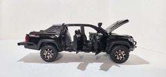 Toyota Tacoma TRD 4×4 Sport Black Diecast Pickup Truck Opening Doors Hood