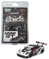 Mini GT 1:64 Porsche 911 GT3 R #77 AO Racing 2025 IMSA Petit Le Mans Rexy #1143