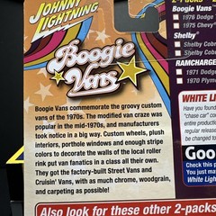 1/64 JOHNNY LIGHTNING 2 CAR SET BOOGIE VANS 1976 DODGE Tradesman 1975 Chevy G20