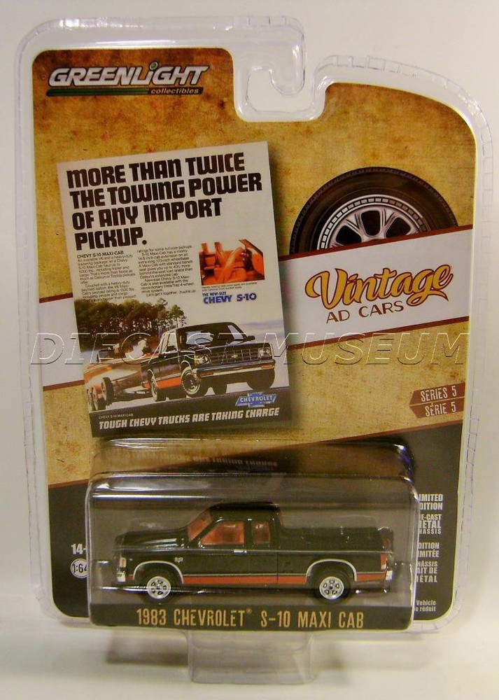 1983 ’83 CHEVY S-10 MAXI CAB VINTAGE AD CARS SERIES 5 GREENLIGHT DIECAST 2022
