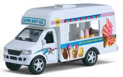 5 Inch Super Soft Ice Cream Vending Truck 1/43 Scale Diecast Model by Kinsfun
