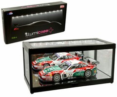 14″ illumicase Collectible Display Showcase LED Light Mirror Base 1:18 Diecast