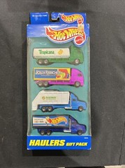 1997 Hot Wheels Haulers Gift Pack Set #65816 Tropicana Jolly Rancher HW Trucks