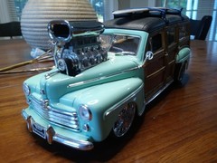 1/18 Custom Signature Series 1948 Ford Woody Wagon Ratfink Ratrod Hotrod Cool