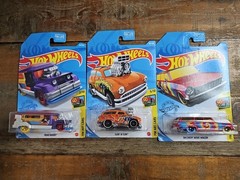 Hot Wheels Art Cars 2021 Lot of 3 – ’64 Chevy Nova, Road Bandit, Surf ‘N Turf