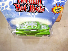 2009 Hot Wheels Holiday Hot Rods Series ’47 CHEVY FLEETLINE Green w/Chrome Lace