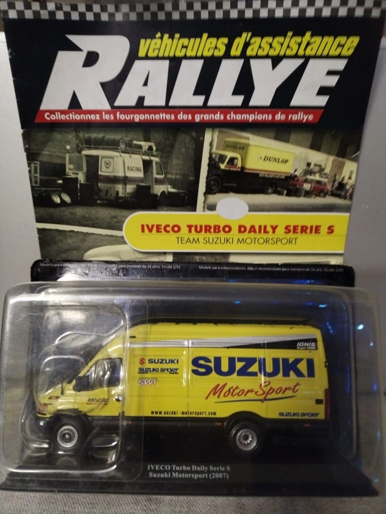 IVECO TURBO DAILY SERIE S , TEAM SUZUKI MOTORSPORT, ALTAYA 1:43 NEW DIECAST