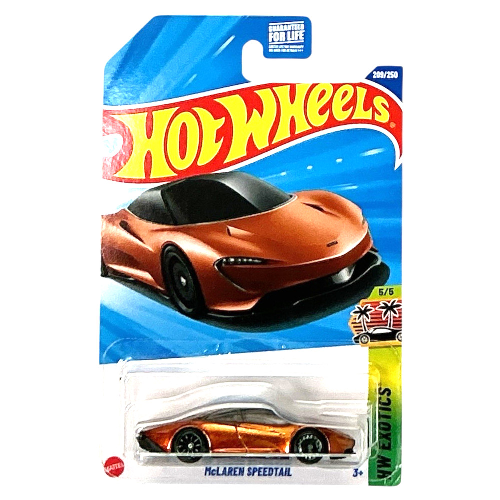 Hot Wheels Super Treasure Hunt McLaren Speedtail STH HW Exotics w/Protector