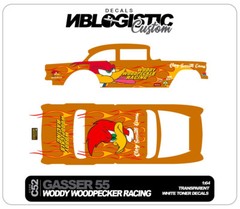 ’55 CHEVY GASSER Custom Universal WaterSlide Decal for hot wheels 1/64 Scale 49