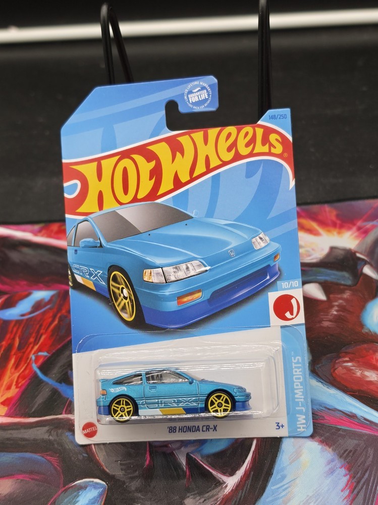 Hot Wheels ’88 Honda CR-X CRX Frosty Blue HW J-Imports 10/10 148/250 JDM