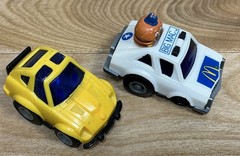 (2) Vintage Motorized Pullback Cars TAKARA Nissan Z Penny Racer & ERTL Big Mac