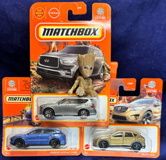 Lot of 3 – Matchbox – SUV’s – Infiniti QX80 – Porsche Cayenne – Mazda CX-5