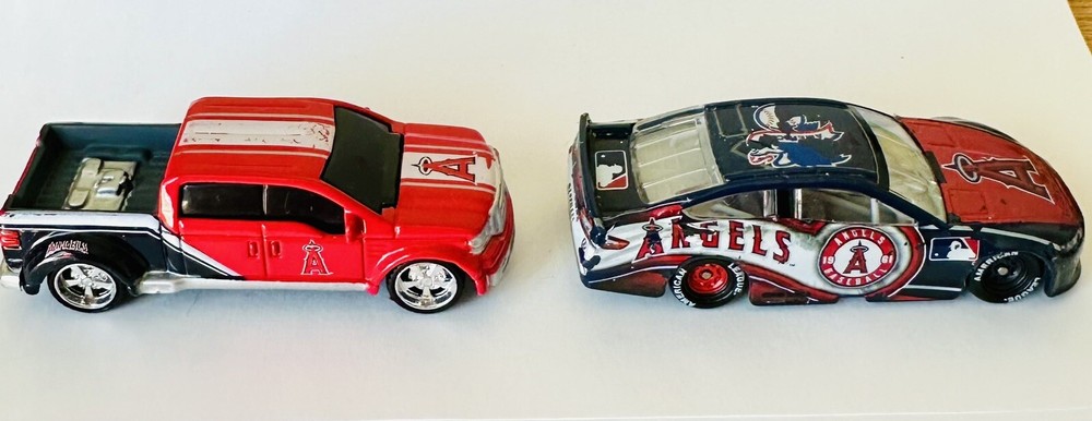 2000s Maisto FORD MIGHTY F-350 Pick-up Truck Red Anaheim Angels Baseball NASCAR