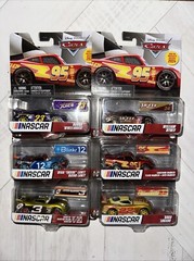 2024 NASCAR Edition Disney Pixar Cars COMPLETE SET OF 6 – McQueen/Gogo/Bubba