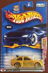 2003 Hot Wheels FORD ESCORT Flamin’ Hot Wheels 5/5 GOLD on GOLD