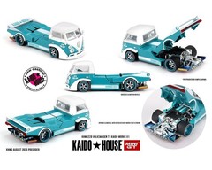 Kaido House x Mini GT Volkswagen T1 KAIDO WORKS V1 Turquoise/White KHMG220-2B