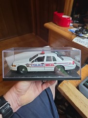 Classic Metal Works 1/24 Ford Crown Victoria Diecast Police Car Bryan Texas Rare