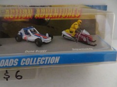 Galoob Micro Machines #21 Backroads Collection ATV Snowmobile 1993 Cut Card