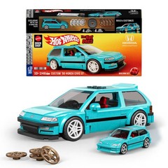 Mattel Brick Shop Hot Wheels Speed Series Custom ’90 Honda Civic EF Building Set