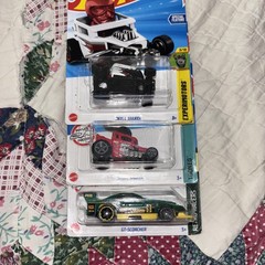 LOT OF 3 HOT WHEELS, ONE GT-SCORCHER & TWO SKULL SHAKERS!! TWO ARE RYU’S RIDES!!