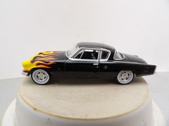 1954 STUDEBAKER CHAMPION 2020 GREENLIGHT BLACK WITH FLAMES 1:64 DIE-CAST